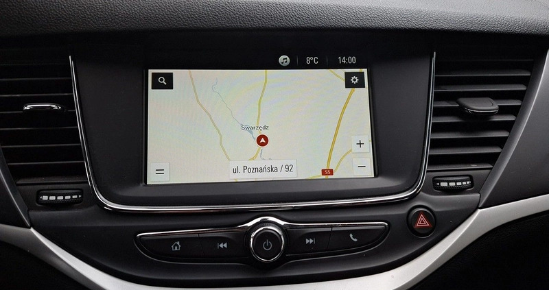 Opel Astra cena 41500 przebieg: 115043, rok produkcji 2020 z Swarzędz małe 326